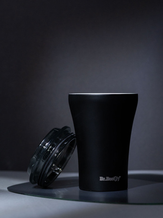 Coffee thermal mug with ceramic coating Dr.Bacty Apollo 227 ml - black
