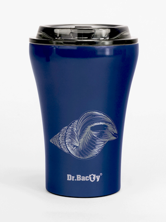 Nehmen Sie eine Kaffeetasse wiederverwendbarer Dr. Bacty Apollo - marineblau