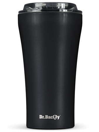 Dr.Bacty Apollo 2.0 thermal coffee mug - Tasty coffee - 360 ml - Black Matt