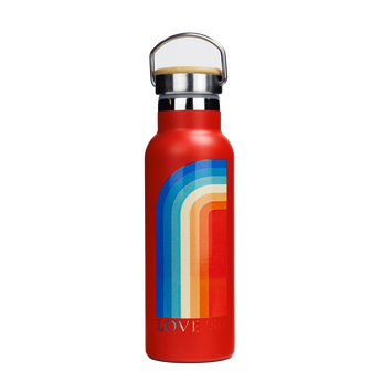 Dr.Bacty Iris steel thermal bottle - red - LOVE