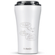 Dr.Bacty Apollo 2.0 thermal coffee mug - Talk to me - 360 ml - Glossy White