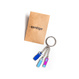 Keychain with colorful Contigo Charms