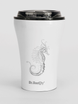 A cup with engraving Dr.Bacty Apollo Seahorse - white