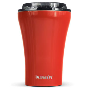 Coffee thermal mug with ceramic coating Dr.Bacty Apollo - 227 ml - red