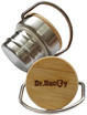 Stahlthermalflasche Dr. Bacty Emoticons - weiß