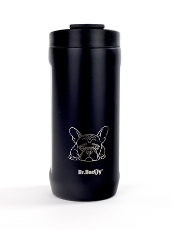 Dr.Bacty Notus French Bulldog 2-in-1 thermal mug - black