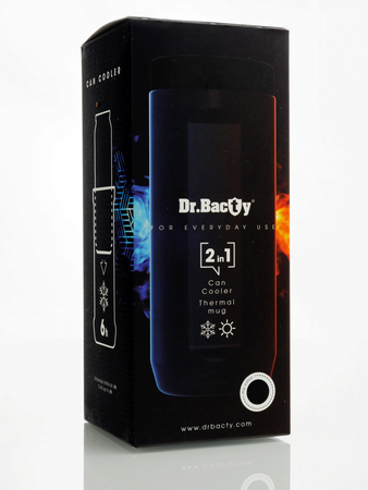 Dr.Bacty thermal coffee mug SOLINA - Black