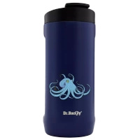 Thermal mug of Dr. Bacty Notus with octopus - navy blue