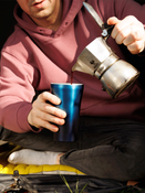 Dr.Bacty Apollo 2.0 Thermobecher für Kaffee - 360 ml - Monaco Blau -  I  love You