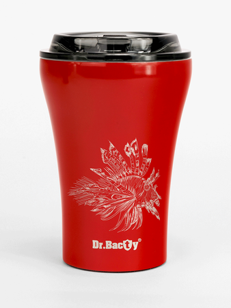 Thermal coffee mug Dr. Bacty Apollo Ocean - Red