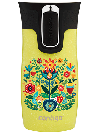 Contigo West Loop Mini Thermobecher 300ml - Folklor2 - Limelight