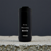 Dr.Bacty Notus 360 ml Thermobecher mit Gravur - schwarz