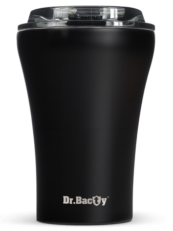 Coffee thermal mug with ceramic coating Dr.Bacty Apollo 227 ml - black