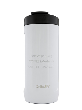 Dr.Bacty Notus 360 ml Thermobecher mit Gravur - weiß