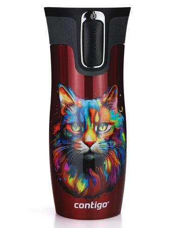 Thermobecher Contigo West Loop 2.0 470ml Katze - rot