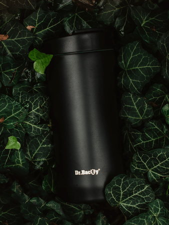 Thermobecher für Kaffee 2-in-1 Dr.Bacty Notus 360 ml - schwarz - Nachverkauf