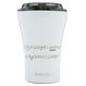 Coffee thermal mug with ceramic coating Dr. Bacty Apollo 227 ml Five-line - white