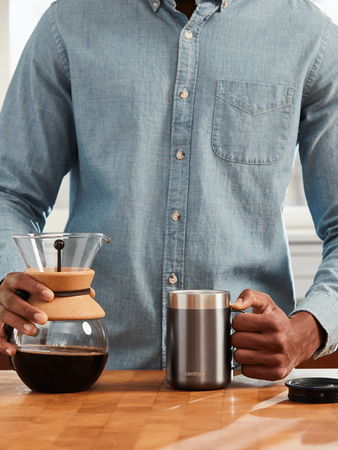 Contigo Streeterville 420 ml Thermobecher mit Ohr - Grau - nach Gebrauch