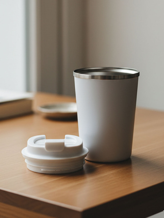 Dr. Bacty Eco Thermal Mug Terra – Arctic White