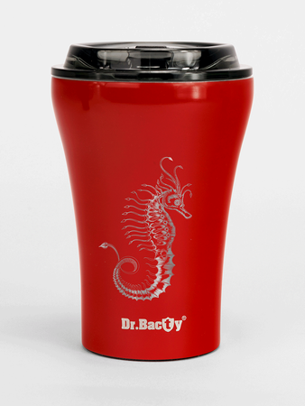 Thermalbecher von Dr.Bacty Apollo Meer - rot