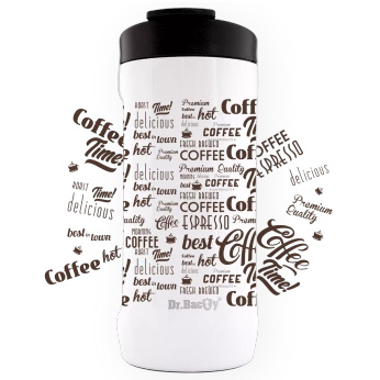Kaffee Thermal Tasse Dr. Bacty Notus für Coffee Time - weiß