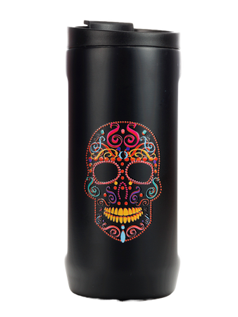 Thermal mug 2-in-1 Dr.Bacty Notus skull - black.