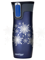 Thermobecher Contigo West Loop 2.0 470 ml Schneesterne - Matt navy blau