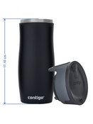 Thermal Mug Contigo West Loop 470 ml - Matte Black - Cat Eyes