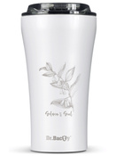 Thermal Coffee Mug Dr.Bacty Apollo 2.0 360 ml "Kokoryczka" – White