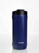 Thermal coffee mug 2-in-1 Dr.Bacty Notus 360 ml - navy blue.