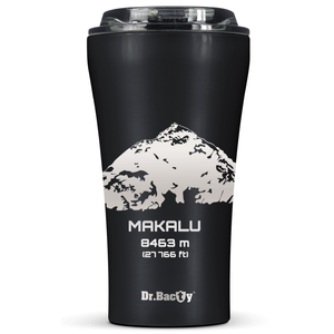 Dr.Bacty Apollo 2.0 thermal coffee mug - 360 ml - Makalu - Black Matt