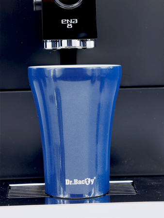 Coffee thermal mug with ceramic coating Dr.Bacty Apollo 227 ml - navy blue