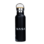 Dr.Bacty Iris Stahl Thermoflasche - schwarz - NASA