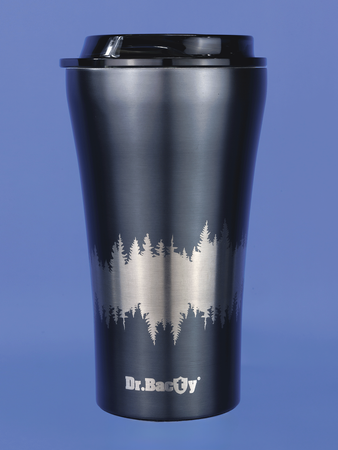 Dr.Bacty Apollo 2.0 thermal coffee mug - Forest - 360 ml - Gunmetal