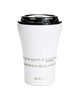 Coffee thermal mug with ceramic coating Dr. Bacty Apollo 227 ml Five-line - white